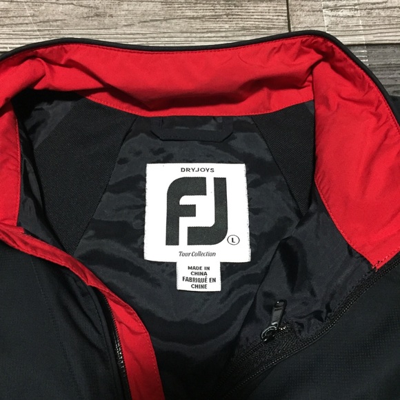 Footjoy Dryjoys Pullover Windbreaker Jacket Men’s L Black Tulalip Resort Casino - Picture 9 of 9
